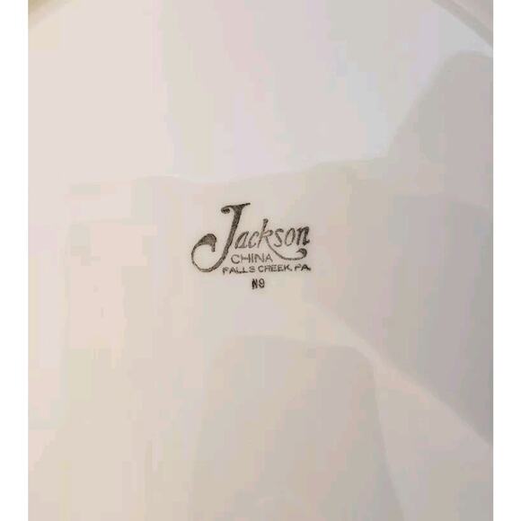 Jackson China Greentree Airbrushed Orange White Restaurant Ware Dinner Plate - Picture 6 of 9